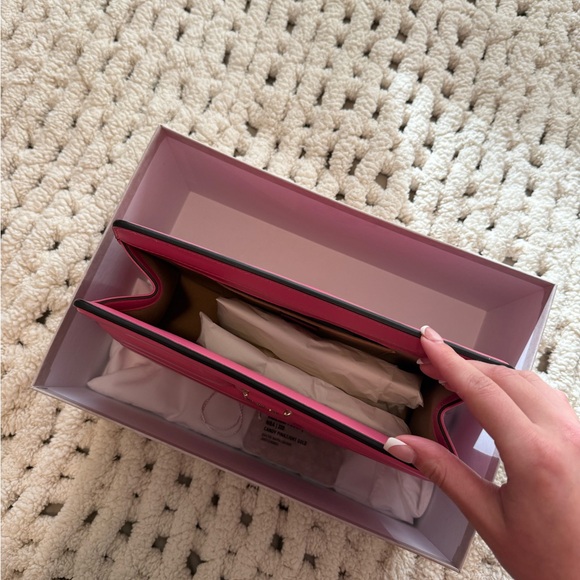 Jimmy Choo Pink Quilted Clutch - Picture 2 of 5